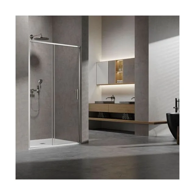 Душевая дверь Vincea Слим 8мм (Slim 8mm) VDS-6SL110CL 110х200 стекло прозрачное 8 мм профиль хром