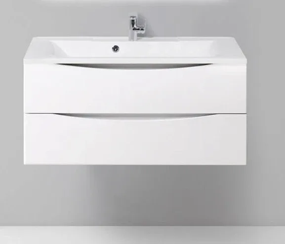 Тумба с раковиной BelBagno Марино-H60 (Marino-H60) 100 белый глянец