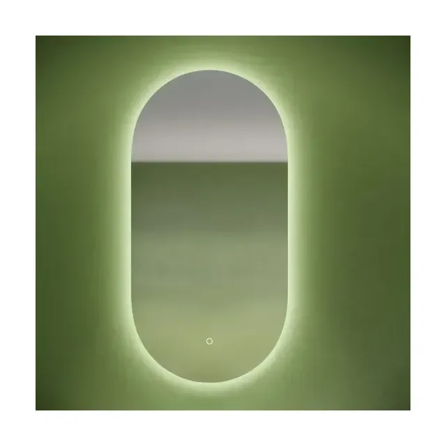 Зеркало Sancos Овал (Oval) OV55C 55х90 подвесное с подсветкой