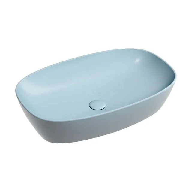 Раковина из сантехнического фарфора Ceramica Nova Элемент (Element) 60 см CN6049ML накладная цвет голубой матовый