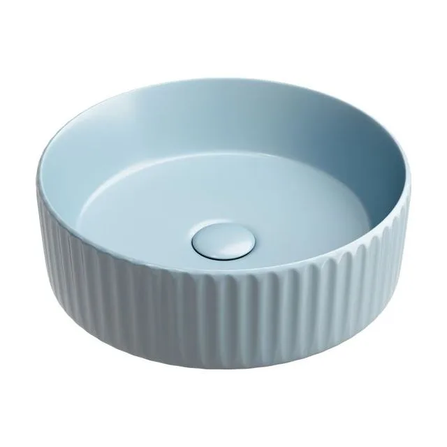 Раковина из сантехнического фарфора Ceramica Nova Элемент (Element) 36 см CN6057ML накладная цвет голубой матовый
