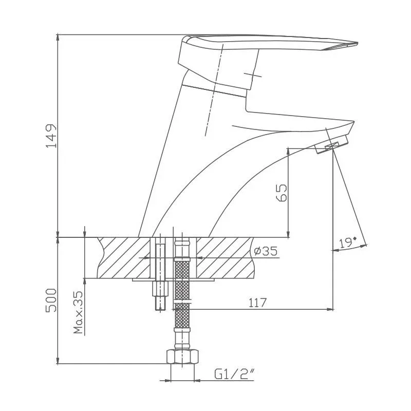 Смеситель Haiba HB1007 для раковины