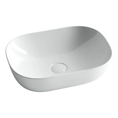 Раковина из сантехнического фарфора Ceramica Nova Элемент (Element) 46 см CN6009 накладная цвет белый