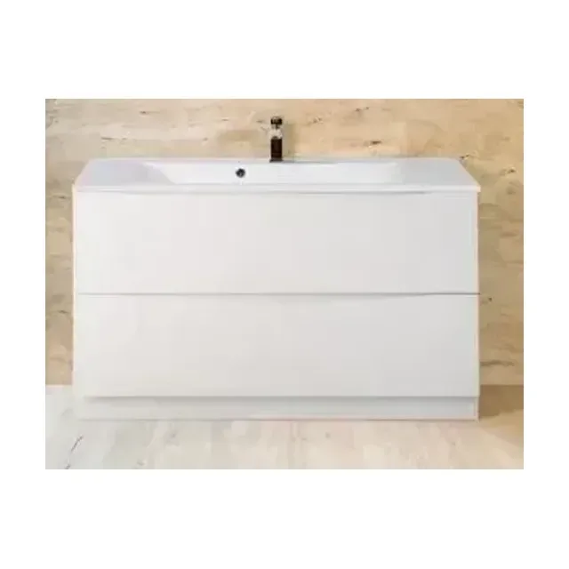 Тумба с раковиной BelBagno Марино (Marino) 100 белый глянец напольная