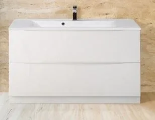 Тумба с раковиной BelBagno Марино (Marino) 100 белый глянец напольная