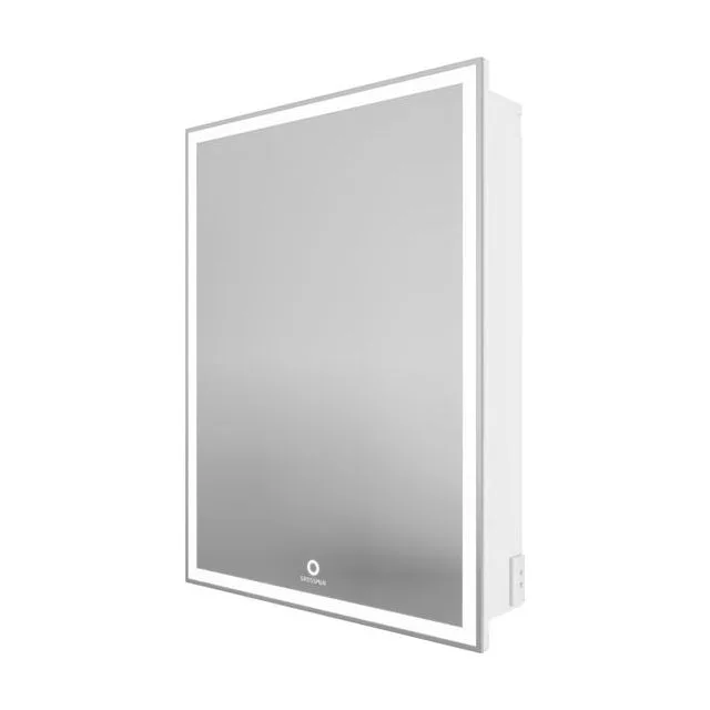 Шкаф-зеркало "МЕРКАДО-60 см" Пр. с LED подсветкой