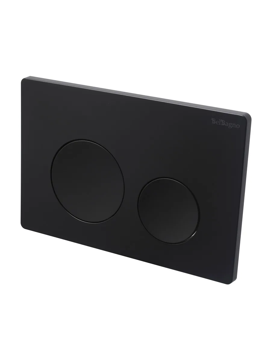 Кнопка смыва BelBagno BB-03C-NERO.M, черный матовый