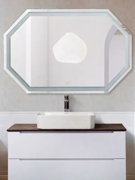 Зеркало BelBagno SPC-OTT-1000-800-LED-TCH 100*80 с ЛЕД подсветкой сенсорный выключатель