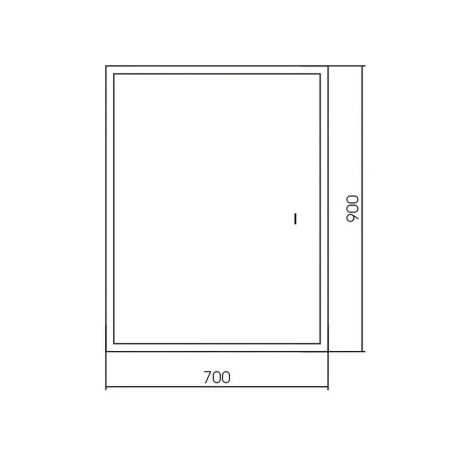 Зеркало Silver Mirrors Ливия 70*90 с Led-подсветкой сенсорный выключатель
