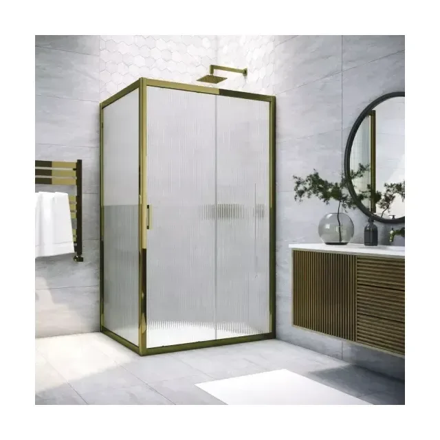 Душевой уголок ZP+ZPV TUR NOVO 105*100 05 Moru, профиль бронза, стекло Moru