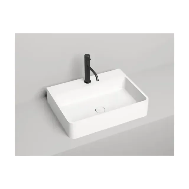 Накладная раковина Salini Ottavia S-Stone 59,5*44,5 белая матовая