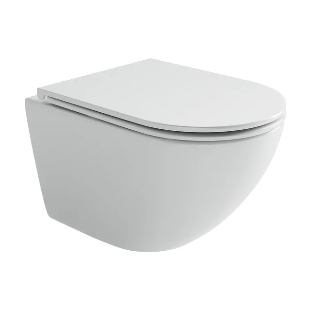 Унитаз подвесной Ceramica Nova Вихрь (Whirl) CN11007T белый с сиденьем микролифт смыв торнадо