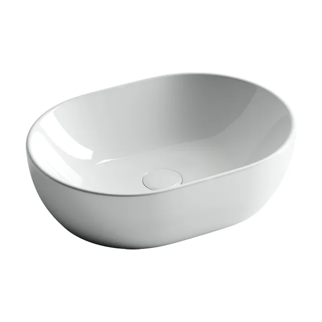 Раковина из сантехнического фарфора Ceramica Nova Элемент (Element) 48 см CN6019 накладная цвет белый