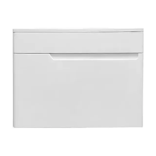 Тумба с раковиной Эстет Kare Luxe 60 подвесная 1 ящик белая ФР-00007077