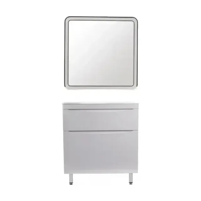 Комплект мебели Style Line Бергамо мини 90 антискрейч белый матовый напольный