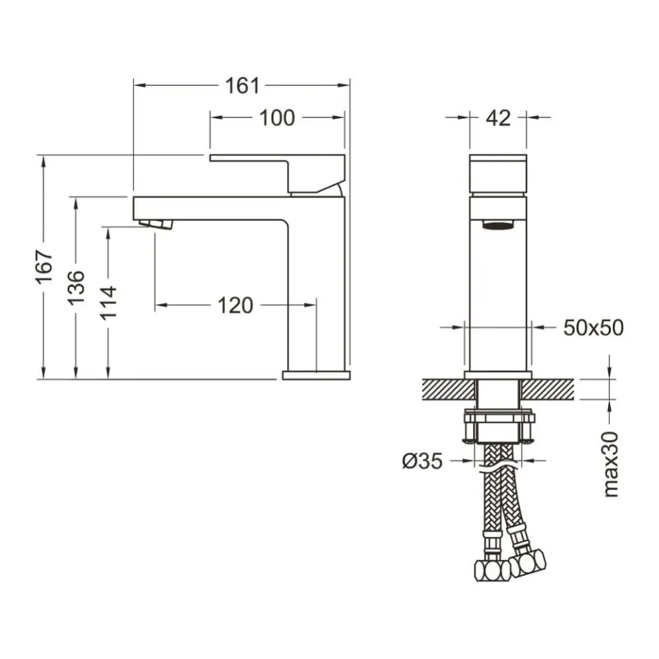 Смеситель Timo Selene 2061/16F для раковины белый матовый
