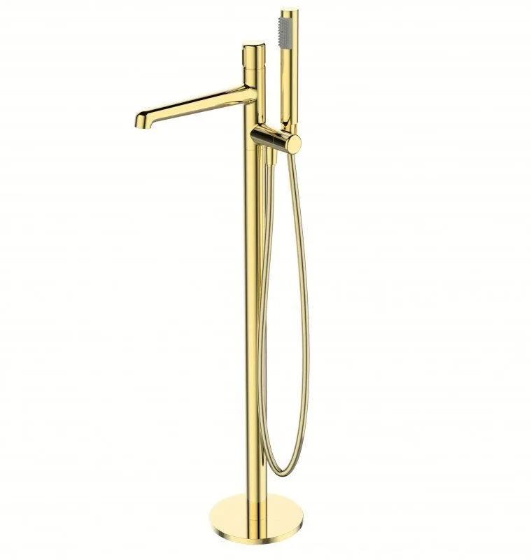 Напольный смеситель BelBagno UNO-FMT-ORO золото