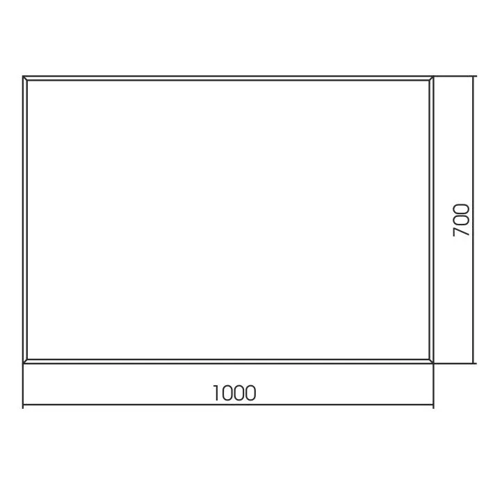 Зеркало Aquanika Quadro 100*70/70*100 AQQ10070RU126 реверсивное крепление, датчик на движение, антипар