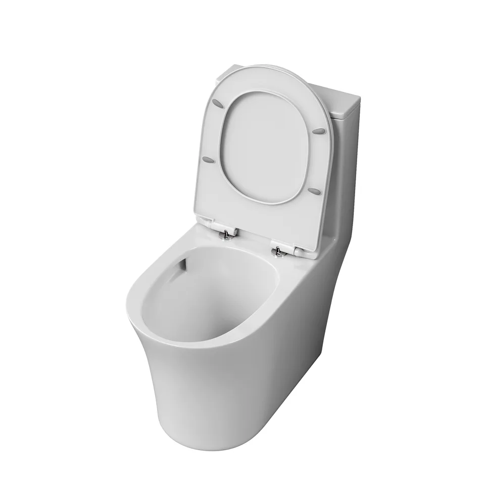 Унитаз напольный Grossman Thin Rim GR-5607SQ (656х370х796) тонкий ободок,белый,моноблок с тонкой крышкой,микролифт,смыв торнадо,1 место