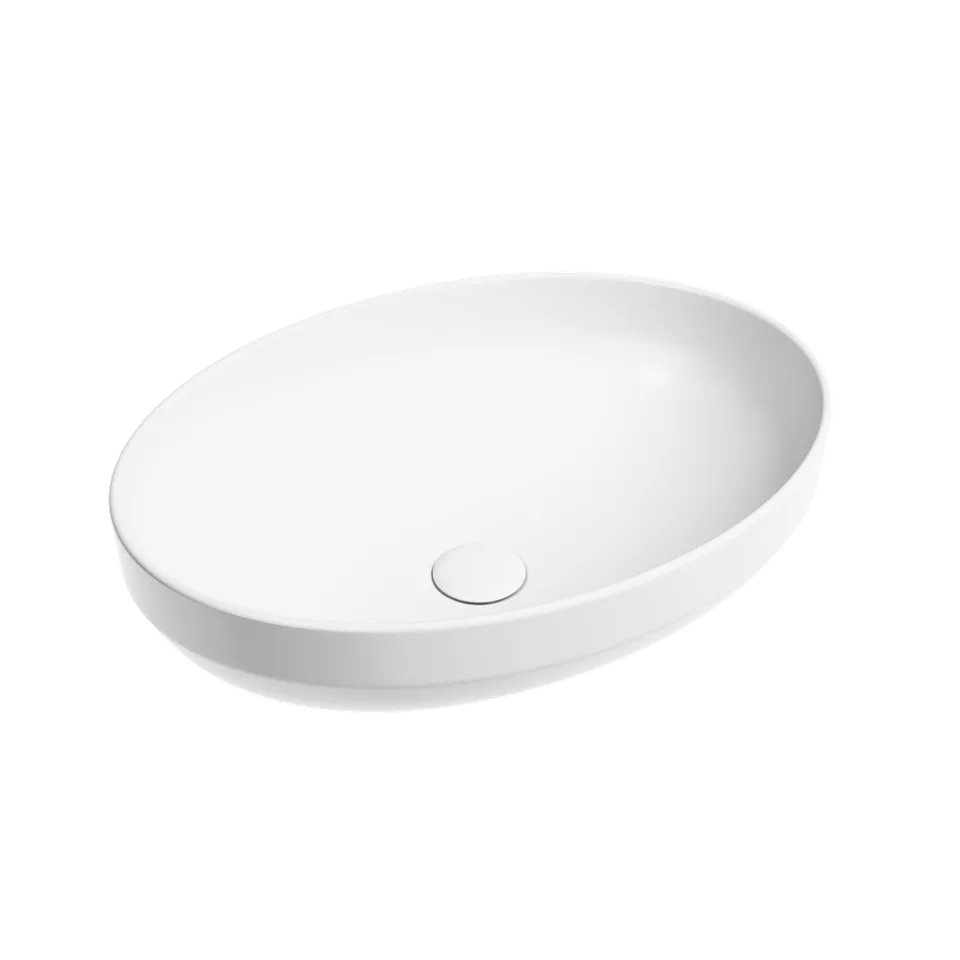 Раковина из сантехнического фарфора Ceramica Nova Элемент (Element) 50 см CN6056MW накладная цвет белый матовый