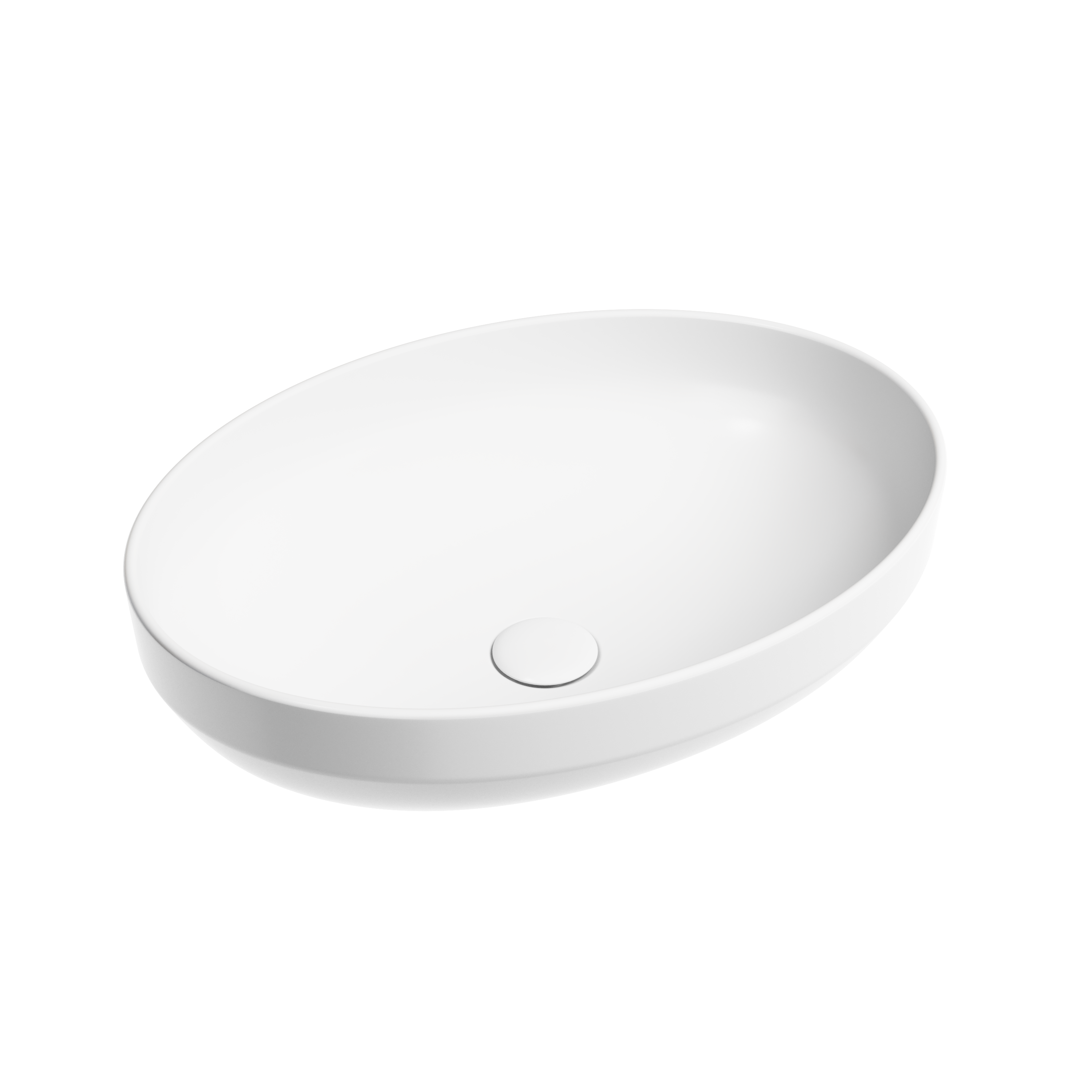 Раковина из сантехнического фарфора Ceramica Nova Элемент (Element) 50 см CN6056MW накладная цвет белый матовый