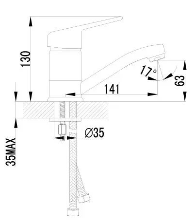 Смеситель Lemark Luna для раковины LM4107C