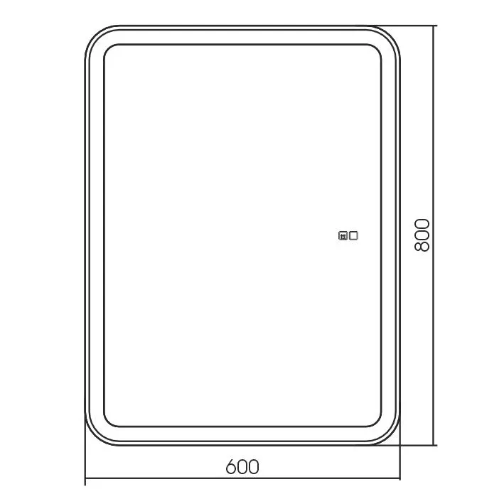 Зеркало-шкаф Silver Mirrors Фиджи-2 60 Flip сенсорный выключатель с Led-подсветкой и антизапотеванием L/R