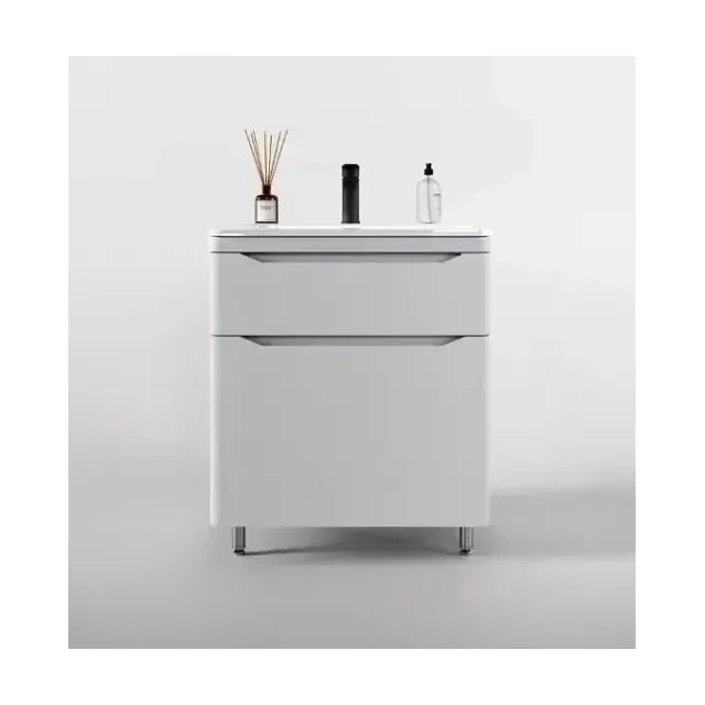 Тумба с раковиной Style Line Марелла Люкс 70 напольная белая матовая