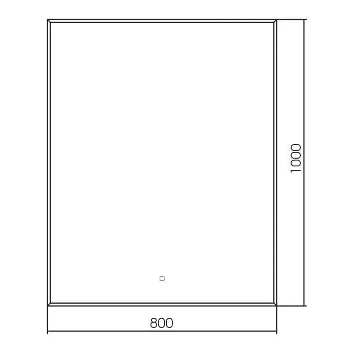 Зеркало Silver Mirrors Алмина 80*100 с Led-подсветкой сенсорный выключатель