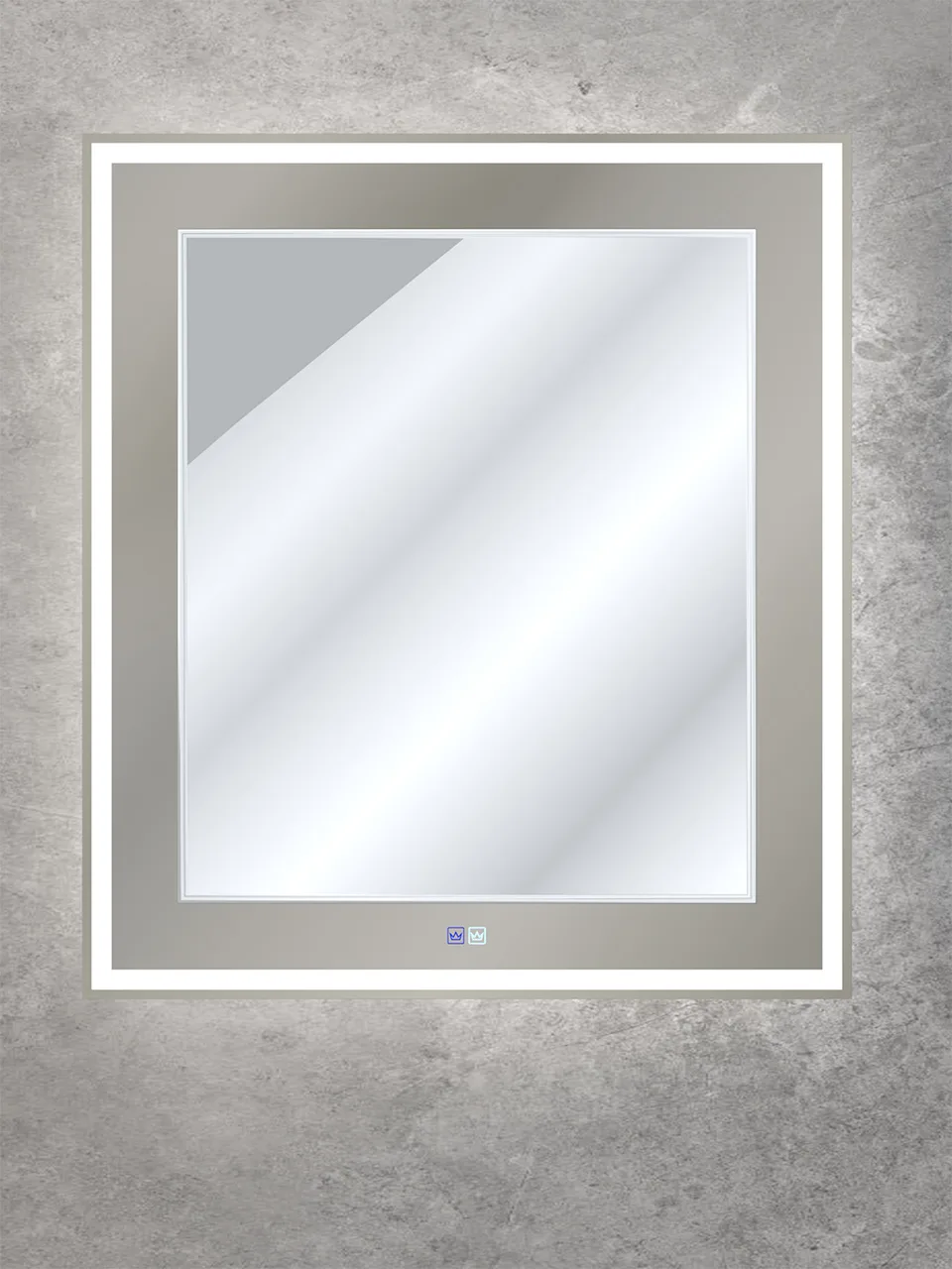 Зеркало со встроенной и контурной подсветками CEZARES CZR-SPC-RELAX-800-900-LED-TCH-GR
