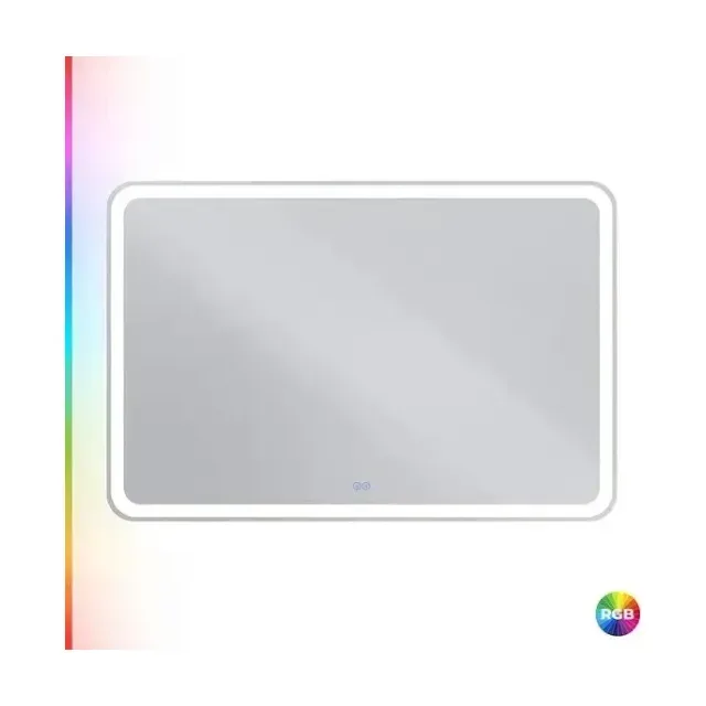 Зеркало Cezares Мультиколор (Multicolore) CZR-SPC-MC-1200-800-RGB-TCH 120*80 со встроенной разноцветной подсветкой RGB