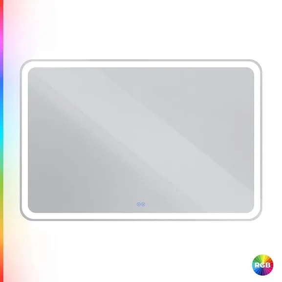 Зеркало Cezares Мультиколор (Multicolore) CZR-SPC-MC-1200-800-RGB-TCH 120*80 со встроенной разноцветной подсветкой RGB