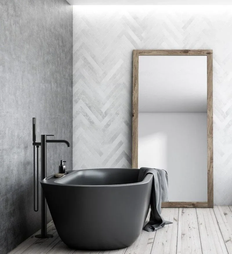 Напольный cмеситель Raiber Graceful RPB-010 черный матовый