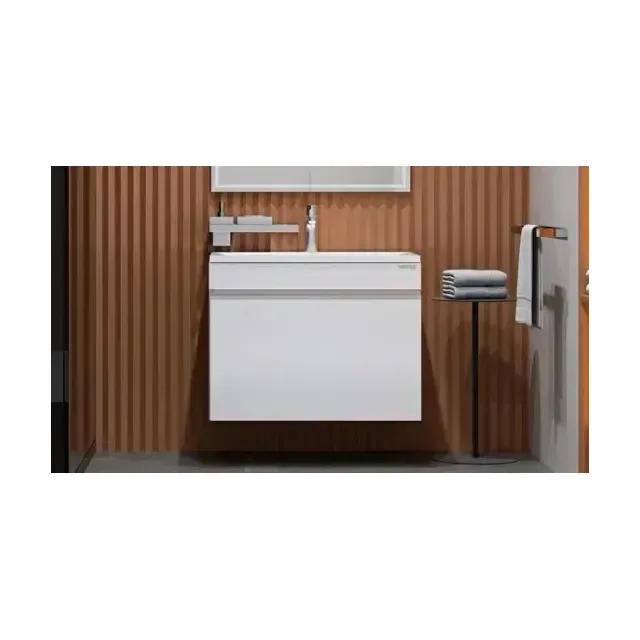 Тумба с раковиной Velvex Pulsus 70 белый глянец