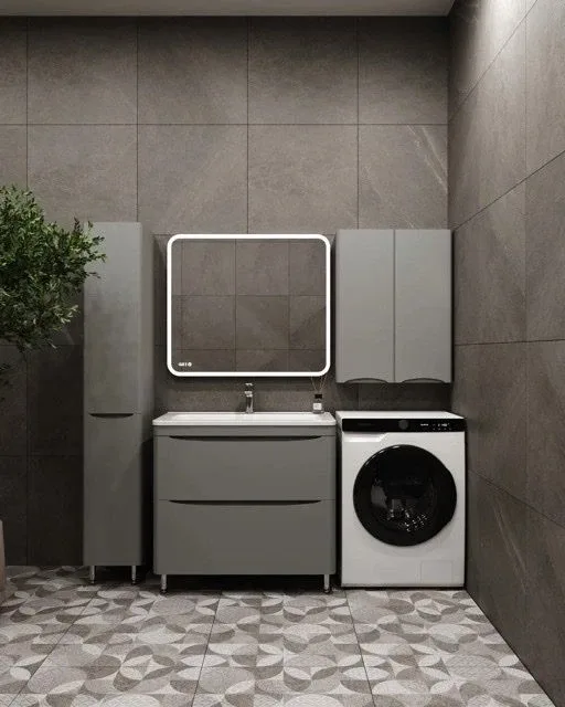 Шкаф Style Line Бергамо мини 60 антискрейч серый матовый