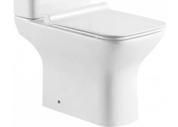 Унитаз-компакт Aquanet Cube 38*64,5 безободковый с крышкой-сиденьем микролифт Slim