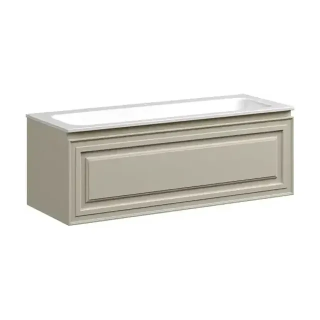 Тумба с раковиной Sancos Very 120 Beige Soft (раковина Element CN7017 121*45,7 одно отверстие под смеситель)