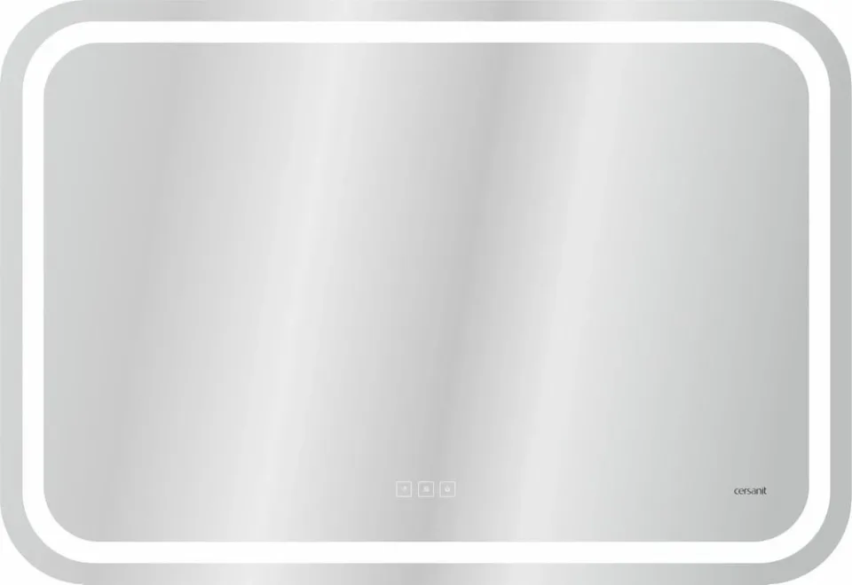 Зеркало Cersanit 051 Дизайн Про (Design Pro) 80 с LED подсветкой, сенсорным выключателем и Bluetooth