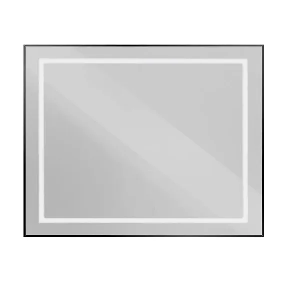 Зеркало BelBagno Крафт (Kraft) SPC-KRAFT-1000-800-SENS-NERO 100*80 черное с Led-подсветкой