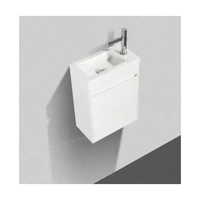 Тумба с раковиной BelBagno Пьетра (Pietra) Мини (Mini) 46 правая белый глянец