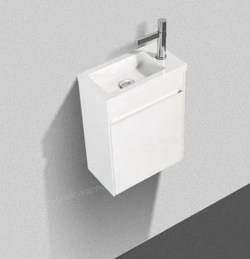 Тумба с раковиной BelBagno Пьетра (Pietra) Мини (Mini) 46 правая белый глянец