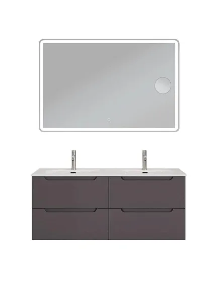 Комплект мебели BelBagno Этна (Etna) 120 темно-серый матовый (раковина BB1200-2-ETL)
