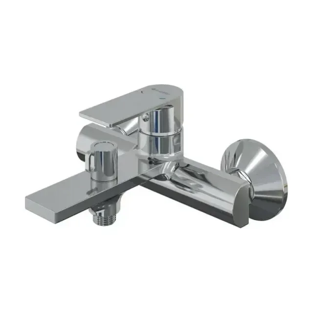 Смеситель Knotlor Эргономика/ErgoFit KN-32 для ванны и душа с душевыми аксессуарами хром