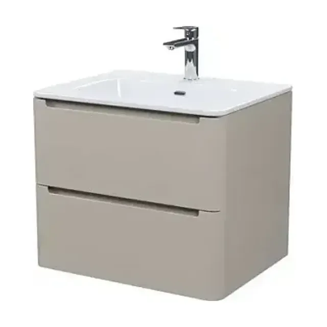 Тумба с раковиной Iddis Эдифис (Edifice) 60 капучино софт-тач (Soft Touch) (тактильный матовый) подвесная