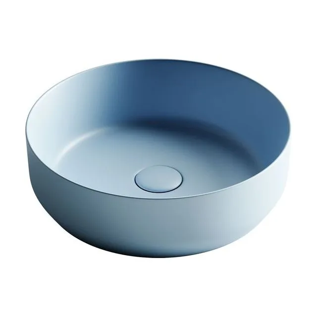 Раковина из сантехнического фарфора Ceramica Nova Элемент (Element) 39 см CN6022ML накладная цвет голубой матовый