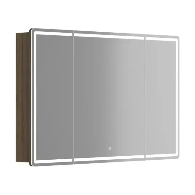 Зеркало-шкаф Sancos Mirror 119*74 с Led подсветкой дуб чарльстон