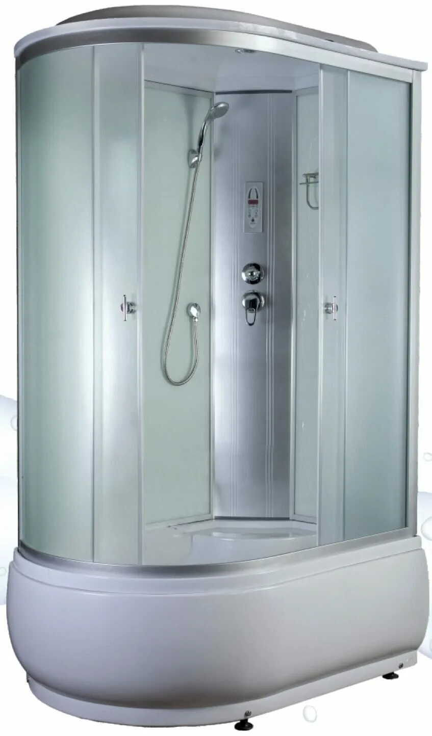 Душевая кабина AQUAPULSE 4006C 120х80х220см. fabric white (в/п), угол правый.