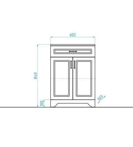Комод Style Line Олеандр-2 60 пастель