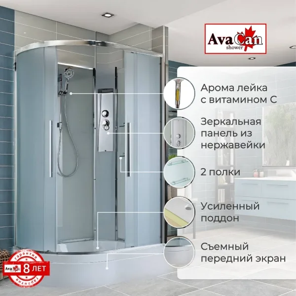 AvaCan Душевая кабина EM3812RN без крыши
