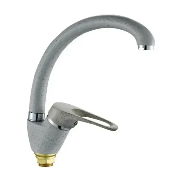 Смеситель Haiba HB4113-8 для кухни серый матовый